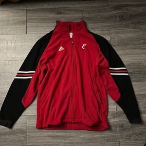 Men's Cincinnati Bearcats Adidas Fleece 1/4 Zip